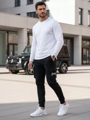 Pantaloni pentru bărbați DSTREET UX4161 NEGRU