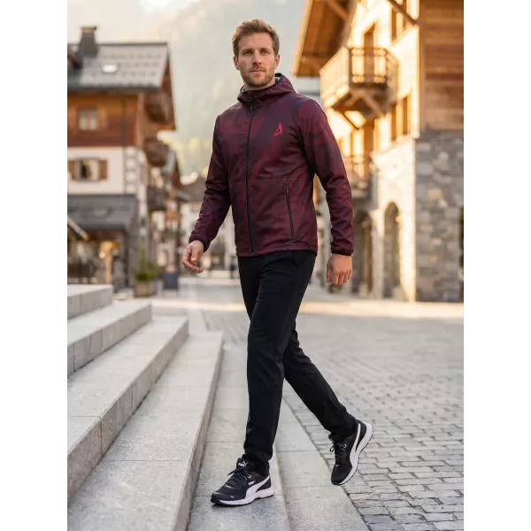  Jachetă softshell premium pentru bărbați ALTISPORT VOJ/ALM072JACK01 VIN/ROSU 