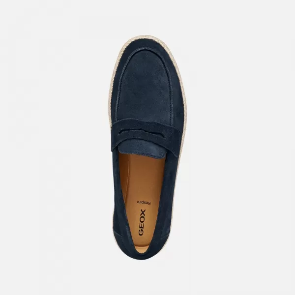  Mocasini pentru bărbați GEOX PANTELLERIA G014528 ALBASTRU ÎNCHIS 