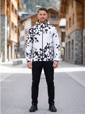 Jachetă softshell premium pentru bărbați ALTISPORT VOJ/ALM108JACK01 ALB