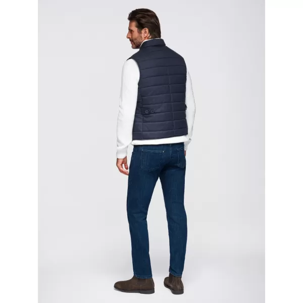  Vesta pentru bărbați OMBRE OM-JAVJ-0275 BLEUMARIN MELANGE 