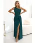 Rochie NUMOCO 600-2 VERDE CU SCLIPICI