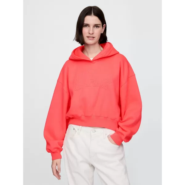  Hanorac de dama GAP LOGO PULLOVER HOODIE 746918-03 CORAL PROASPĂT 