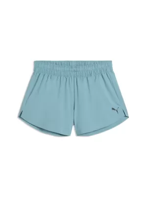 Pantaloni scurți de damă PUMA TAD ESSENTIAL 3" WOVEN SHORT 525903_99 ALBASTRUL MĂRII BALTICE