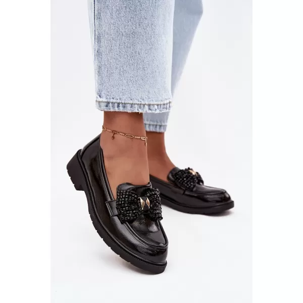  Mocasini de dama D&A HY52-319A NEGRU 