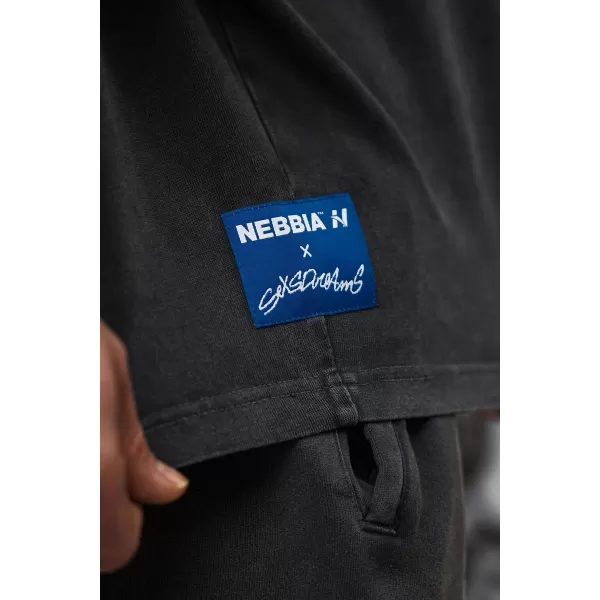  Tricou supradimensionat pentru bărbați NEBBIA x Sexsdreams 810 NEGRU 