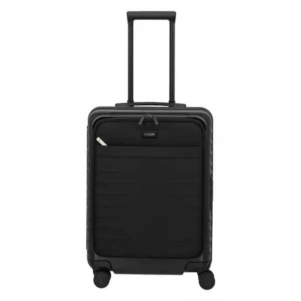  Valiză TITAN Overseas S Front pocket MADRASTRA NEAGRA 