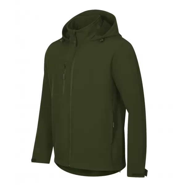  Jachetă softshell pentru bărbați ALTISPORT NoPrint NP/ALM845 MILITAR 