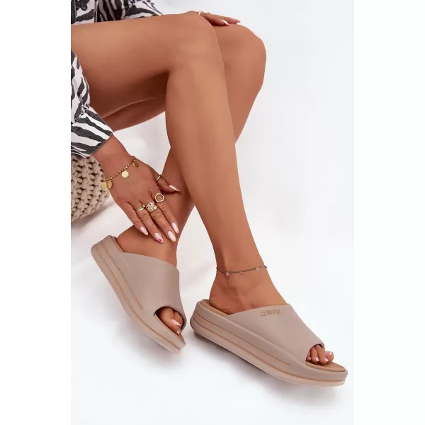  Papuci dama BIG STAR SS274424 BEI Pantofi Big Star 