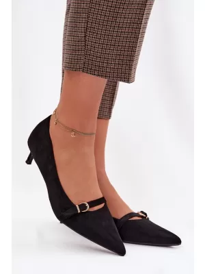 Pompe de damă cu toc BOTO PIRELA 42038 NEGRU