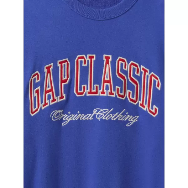  Hanorac pentru bărbați GAP CLASSIC LOGO SWEATSHIRT 744748-02 ALBASTRU ORBITOR 