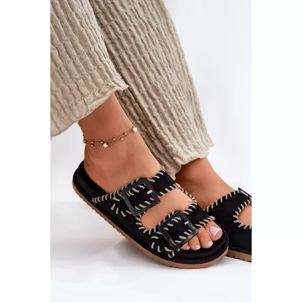 Papuci de damă BOTO VISLEY 37423 NEGRU 
