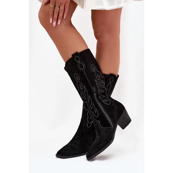  Pantofi de dama ZAZOO KARIRA NEGRU 
