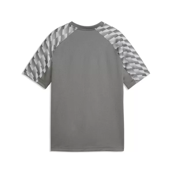  Tricou pentru copii PUMA TEAMLIGA26 JERSEY JR 659723_13 FLAT MEDIUM GRAY/ PLAT MEDIU GRI/PUMA ALB 