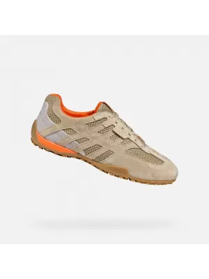 Adidași pentru bărbați GEOX SNAKE ORIGINAL G002963 BEJ