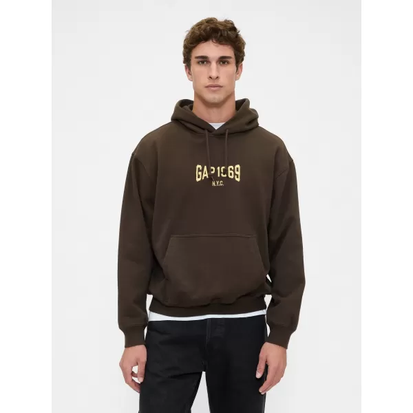  Hanorac pentru bărbați GAP LOGO PULLOVER HOODIE 821291-01 SOL 