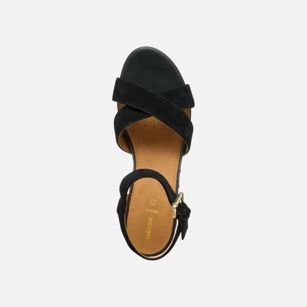  Sandale de dama GEOX ISCHIA CORDA G000706 NEGRU 