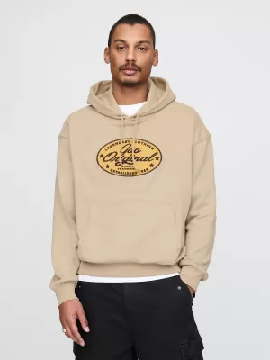 Hanorac pentru bărbați GAP LOGO PULLOVER HOODIE 744731-01 KAKI
