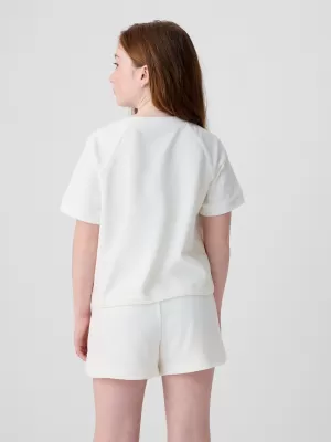 Tricou pentru copii GAP RAGLAN PULLOVER 427789-03 NOU ALB