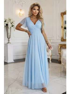 Rochie NUMOCO 635-6 ALBASTRU AZURIU