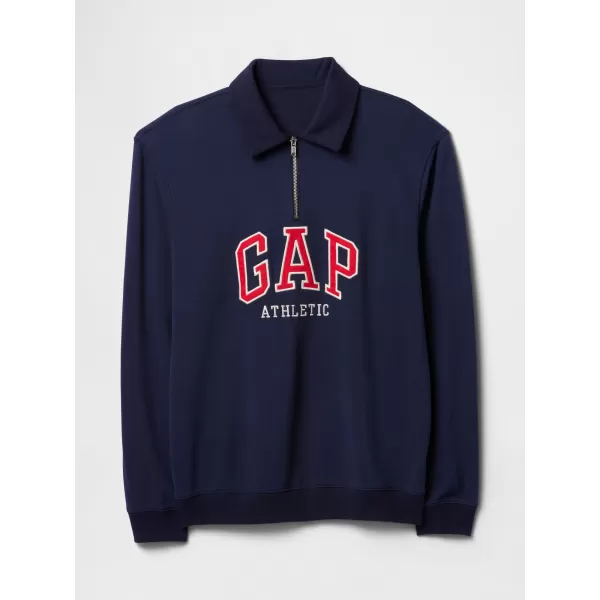  Hanorac pentru bărbați GAP POLO HALF ZIP SWEATSHIRT 744734-01 UNIFORMA MARINEI 
