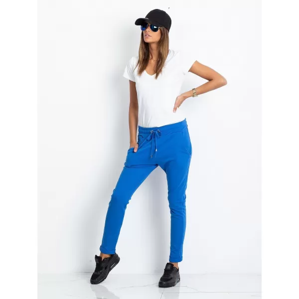  Pantaloni de trening pentru femei BASIC FEEL GOOD RV-DR-3698.06X ALBASTRU ÎNCHIS 