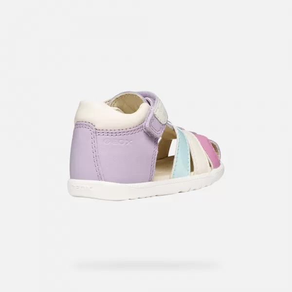  Primii pași fetelor GEOX SANDAL MACCHIA B254WB08502C8888 VIOLET 