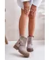 Pantofi de dama cu toc BOTO CAPPUCINO 33658 VELUR
