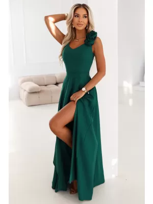 Rochie NUMOCO 643-1 VERDE STICLA