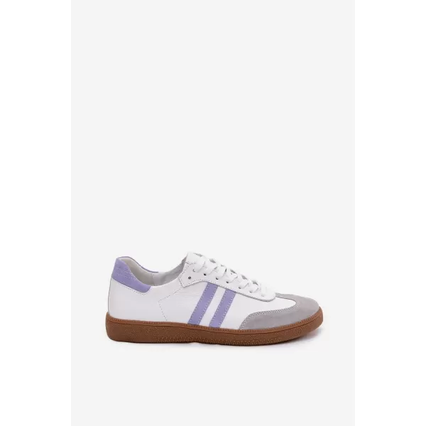  Adidași de damă ZAZOO N1068 ALB/ALBASTRU VIOLET 