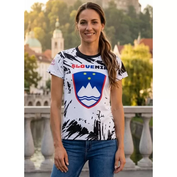  Tricou premium pentru femei ALTISPORT VOJ/ALW036SI/TR01 ABSTRACTIZARE 