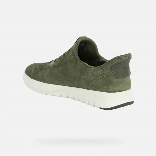  Adidași pentru bărbați GEOX FLEXTRIDE PLUS FAST IN G014646 KAKI 
