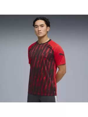 Tricou funcțional pentru bărbați PUMA INDIVIDUALLIGA GRAPH JERSEY 660578_01 PUMA ROȘU/PUMA ALB