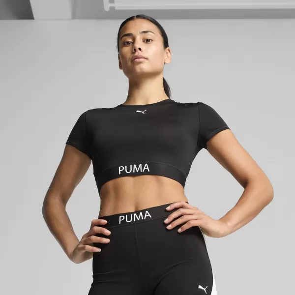  Tricou pentru femei PUMA W STRONG TEE - SHORT 526805-01 PUMA NEGRU 