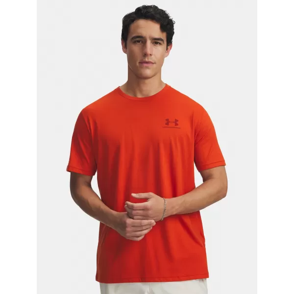 Tricou pentru bărbați UNDER ARMOUR UA M SPORTSTYLE LC SS 1326799-842 PORTOCALE 