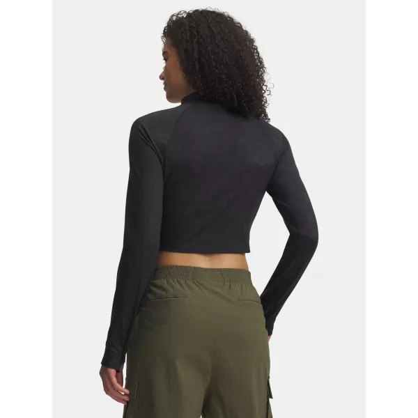 Tricou pentru femei UNDER ARMOUR MERIDIAN SUEDE EFFECT LS 6007020-001 NEGRU 