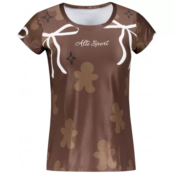  Tricou de Crăciun premium pentru femei ALTISPORT VOJ/ALWVN10TR06 MARO 
