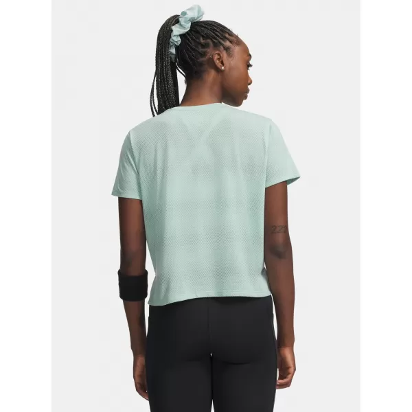  Tricou pentru femei UNDER ARMOUR UA VELOCITI SHORTSLEEVE 6009540-703 VERDE 