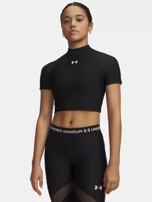 Tricou pentru femei HEATGEAR CROP MOCK SS 6010006-008 NEGRU Under Armour