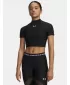Tricou pentru femei HEATGEAR CROP MOCK SS 6010006-008 NEGRU Under Armour