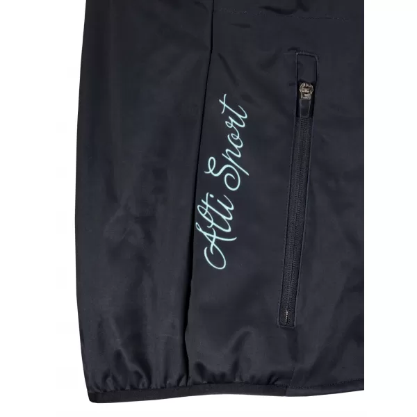  Jachetă softshell premium pentru femei ALTISPORT VOJ/ALW048JACK01 NEGRU ȘI ALBASTRU 