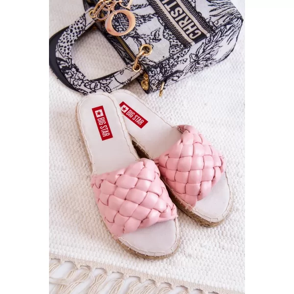  Papuci dama BIG STAR JJ274921 ROZ Pantofi Big Star 