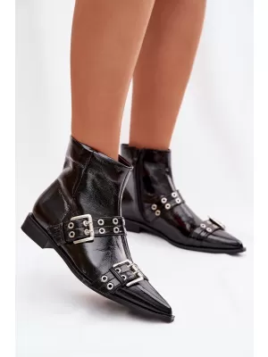 Pantofi de dama cu toc BOTO HAMIRA 42065 NEGRU