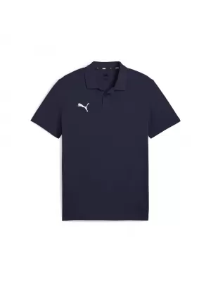 Tricou pentru bărbați cu guler PUMA TEAMGOAL CASUALS POLO 658605_06 PUMA NAVY/PUMA ALB