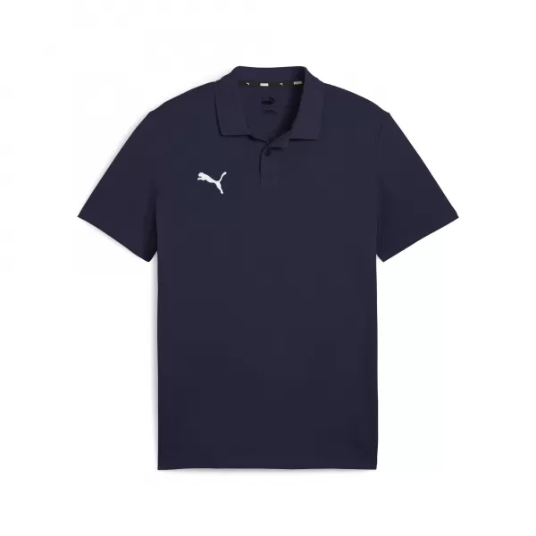  Tricou pentru bărbați cu guler PUMA TEAMGOAL CASUALS POLO 658605_06 PUMA NAVY/PUMA ALB 