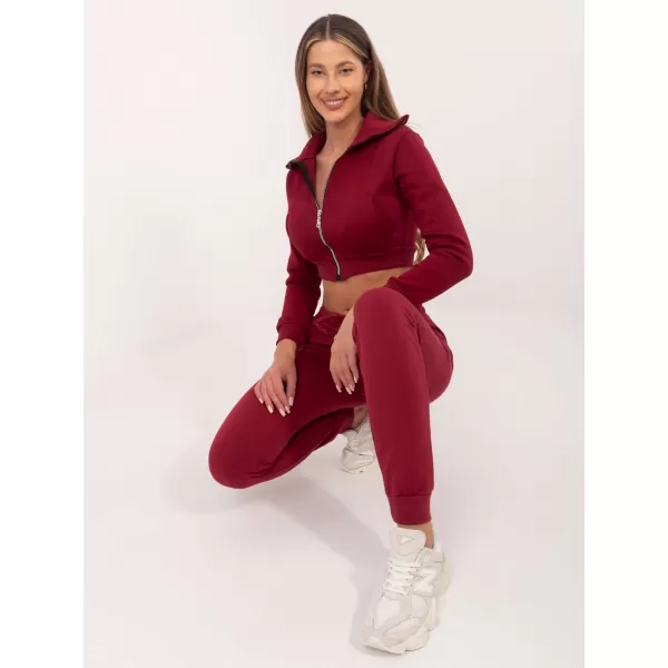  Pantaloni de trening pentru femei BASIC FEEL GOOD RV-DR-5040.04X BURGUNDIA 