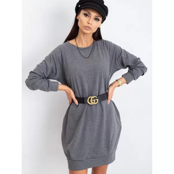  Rochie BASIC FEEL GOOD RV-TU-5184.93P GRI ÎNCHIS 