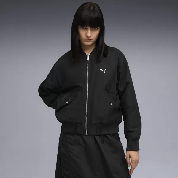  Geaca de dama PUMA T7 SATIN BOMBER JACKET 632168-01 PUMA NEGRU 