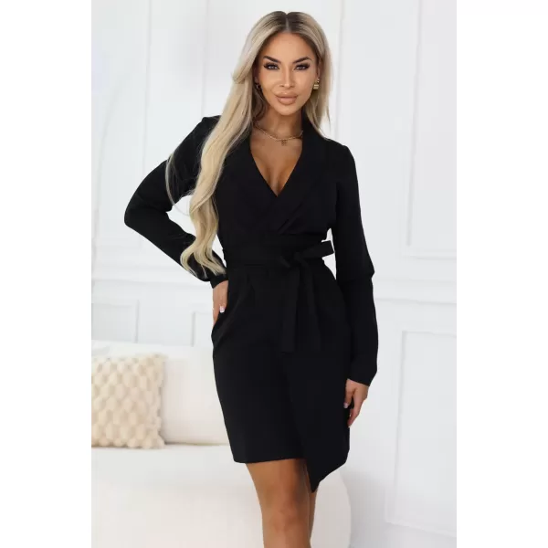  Rochie NUMOCO 670-1 NEGRU 