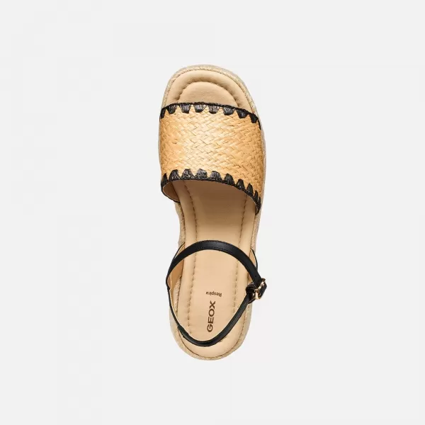  Pantofi cu pană de damă GEOX ALEMERIA G012882 NEGRU 